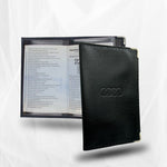 Charger l&#39;image dans la galerie, porte carte grise Audi avec emplacement pour tous les documents de la voiture
