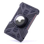 Charger l'image dans la galerie, Emplacement pour airtag sur un porte carte en métal de couleur noir