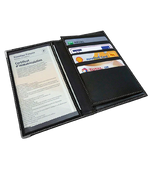 Charger l'image dans la galerie, Porte Carte Grise ford en simili cuir avec plusieurs emplacement pour papier du véhicule