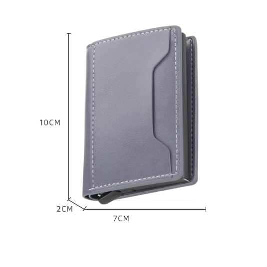 Porte-cartes RFID Euroweb - 6x9x0.4 Cm - Bleu - Anti-vol