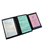 Charger l'image dans la galerie, Porte carte grise ford en simili cuir avec rangement pour permis de conduire , certificat d'immatriculation , et assurance