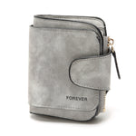 Charger l'image dans la galerie, porte cartes pour femme de couleur gris en cuir PU