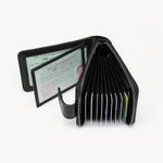 Charger l'image dans la galerie, porte cartes de luxe avec fermeture zippé