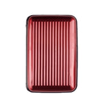 Charger l'image dans la galerie, porte cartes rigide et minimaliste de couleur rouge