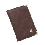 Charger l'image dans la galerie, porte cartes grise en cuir vintage