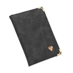 Charger l'image dans la galerie, porte cartes grise en cuir noir