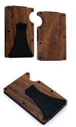 Charger l'image dans la galerie, porte cartes et billet en bois