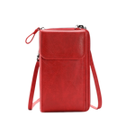 Charger l'image dans la galerie, Porte Cartes Bandoulière de couleur  rouge