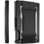 Charger l'image dans la galerie, Porte Carte noir avec pince a billet élastique