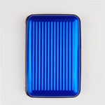 Charger l'image dans la galerie, porte cartes avec une protection rfid en aluminium de couleur bleu