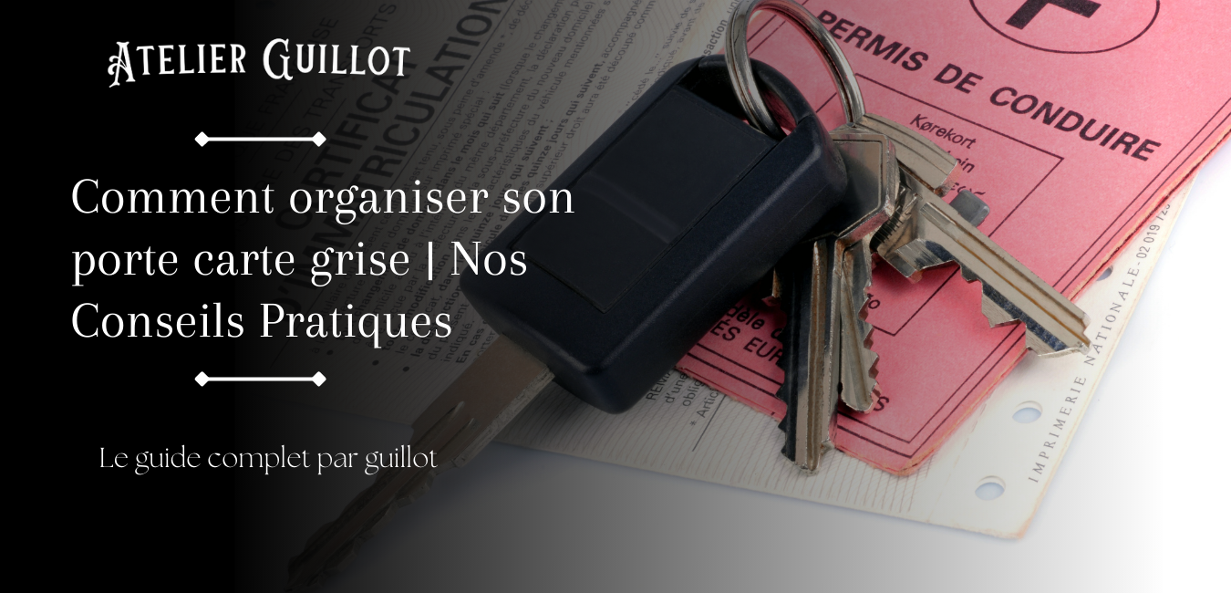 Comment organiser son porte carte grise