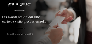Les avantages d'avoir une carte de visite professionnelle
