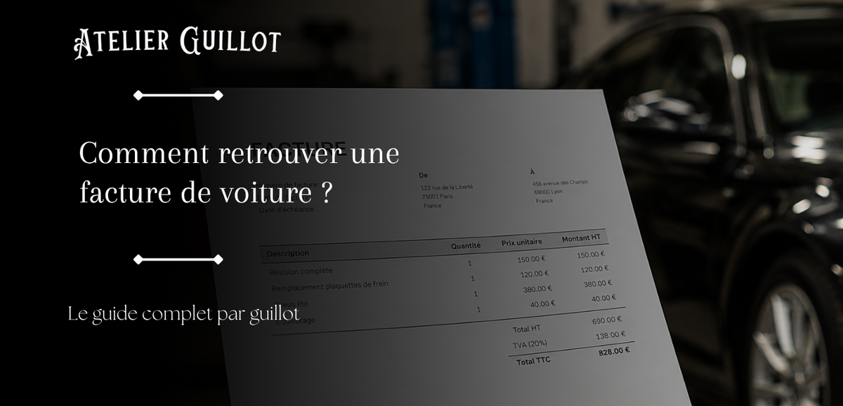 Comment retrouver une facture de voiture ? Bild