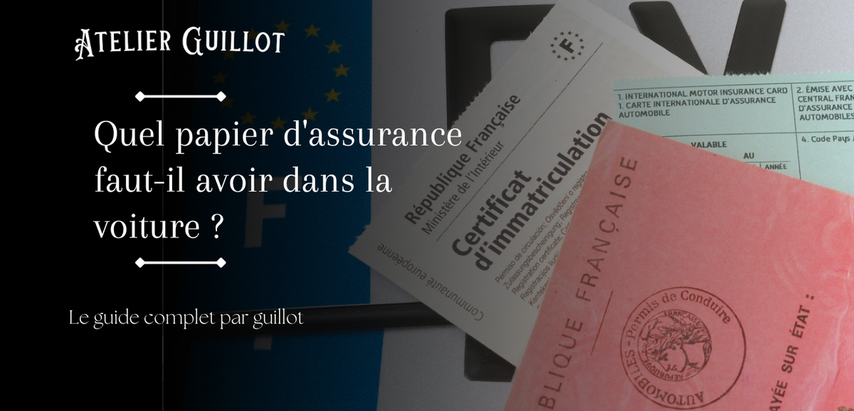 Quel papier d'assurance faut-il avoir dans la voiture ? Bild