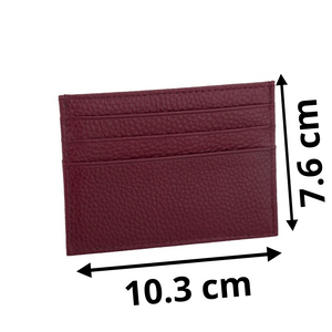Taille d'un porte carte pour femme slim