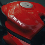 Sticker réservoir moto personnalisé