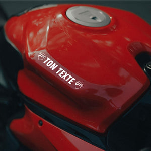 Sticker réservoir moto personnalisé