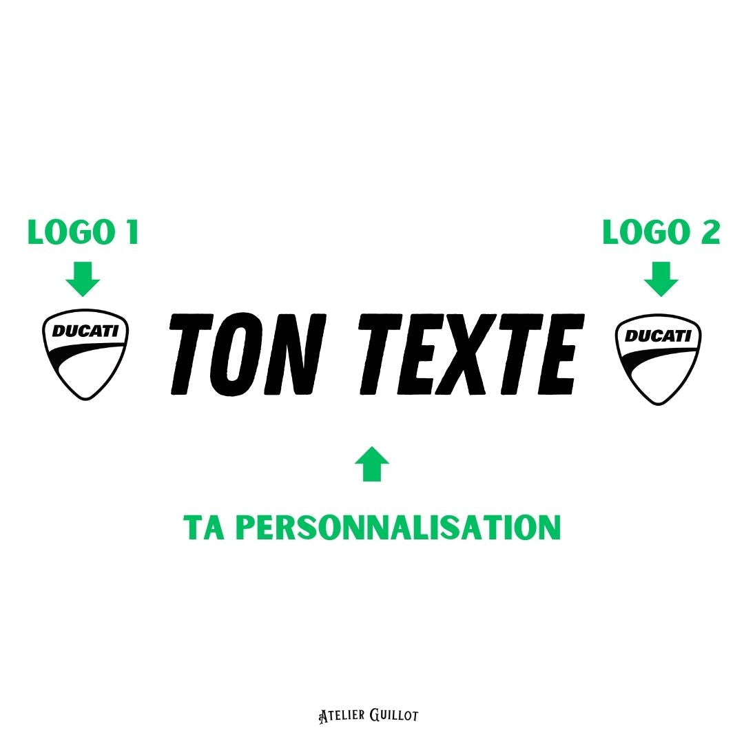 Sticker réservoir moto personnalisé