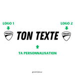 Sticker réservoir moto personnalisé