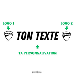 Sticker réservoir moto personnalisé