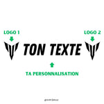 Sticker casque moto personnalisé