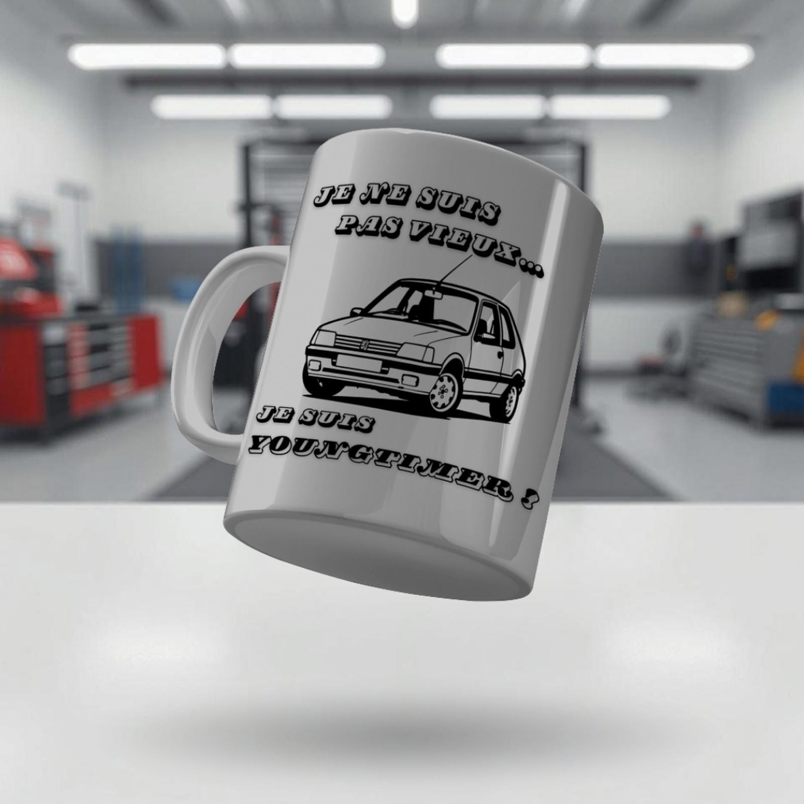 Mug Youngtimer Peugeot 205 GTI