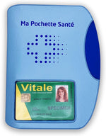 Charger l&#39;image dans la galerie, Porte Carte Vitale de couleur bleu 
