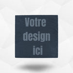 Dessous de verre ardoise personnalisé
