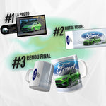 Mug personnalisé voiture