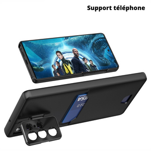 Porte Carte Galaxy S23 Ultra avec support de téléphone