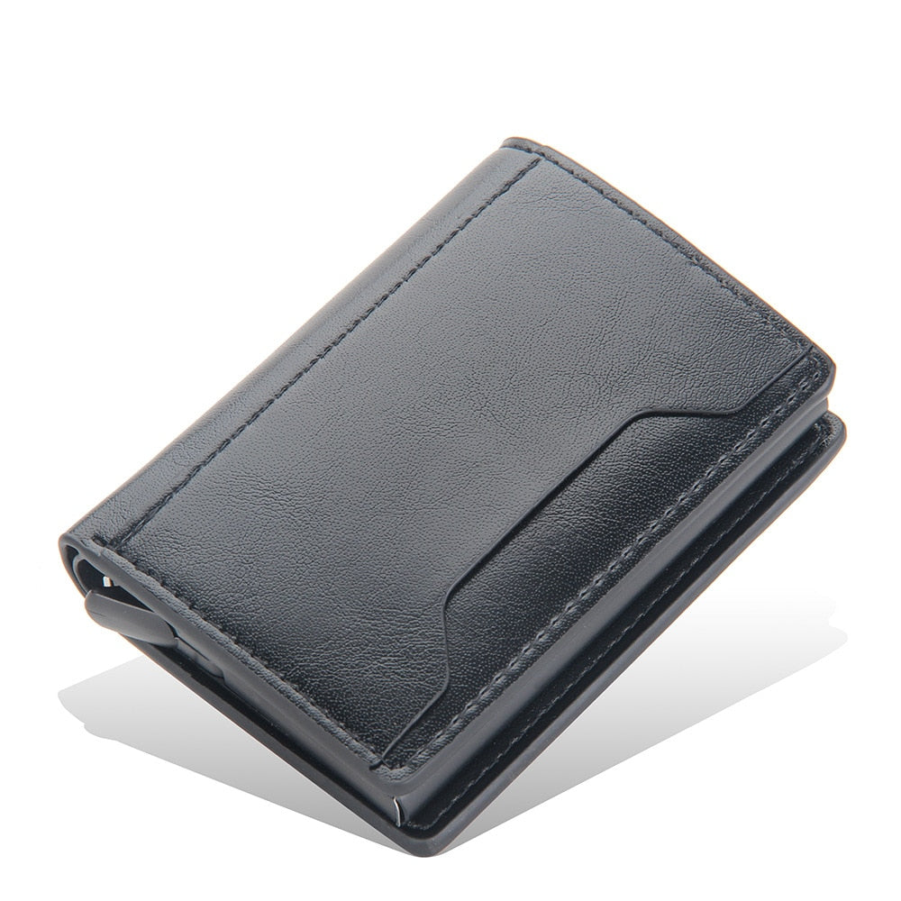 Porte Cartes RFID SecurPlus en cuir PU noir 