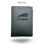 Porte carte grise Indian Motorcycle – étui simili cuir gravure laser Atelier Guillot