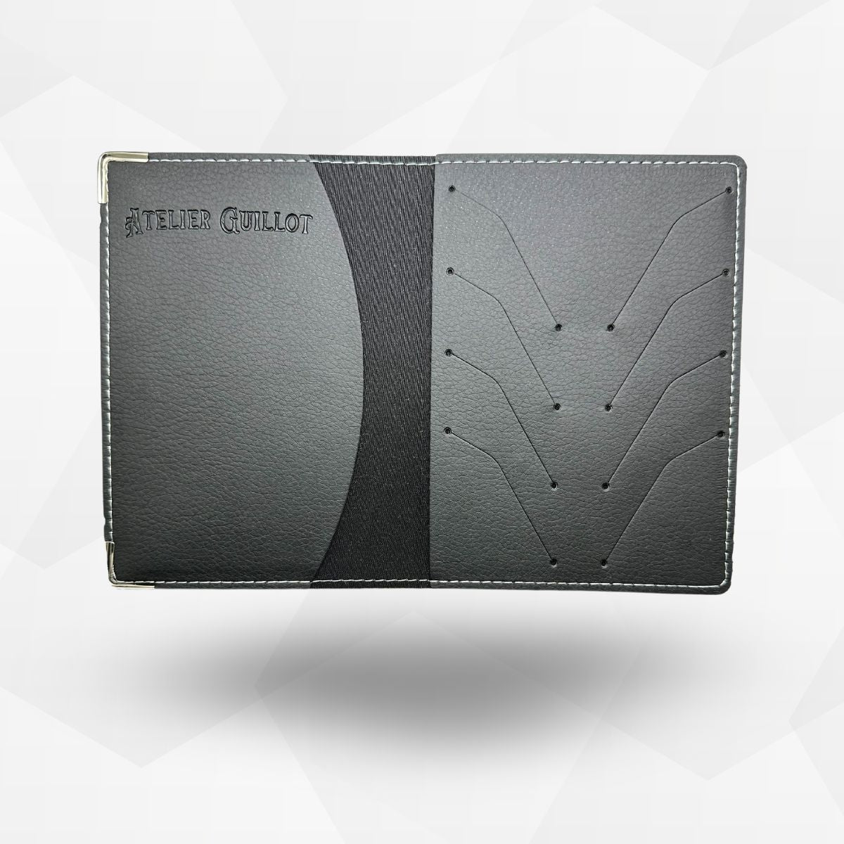 Intérieur d'un porte carte grise

