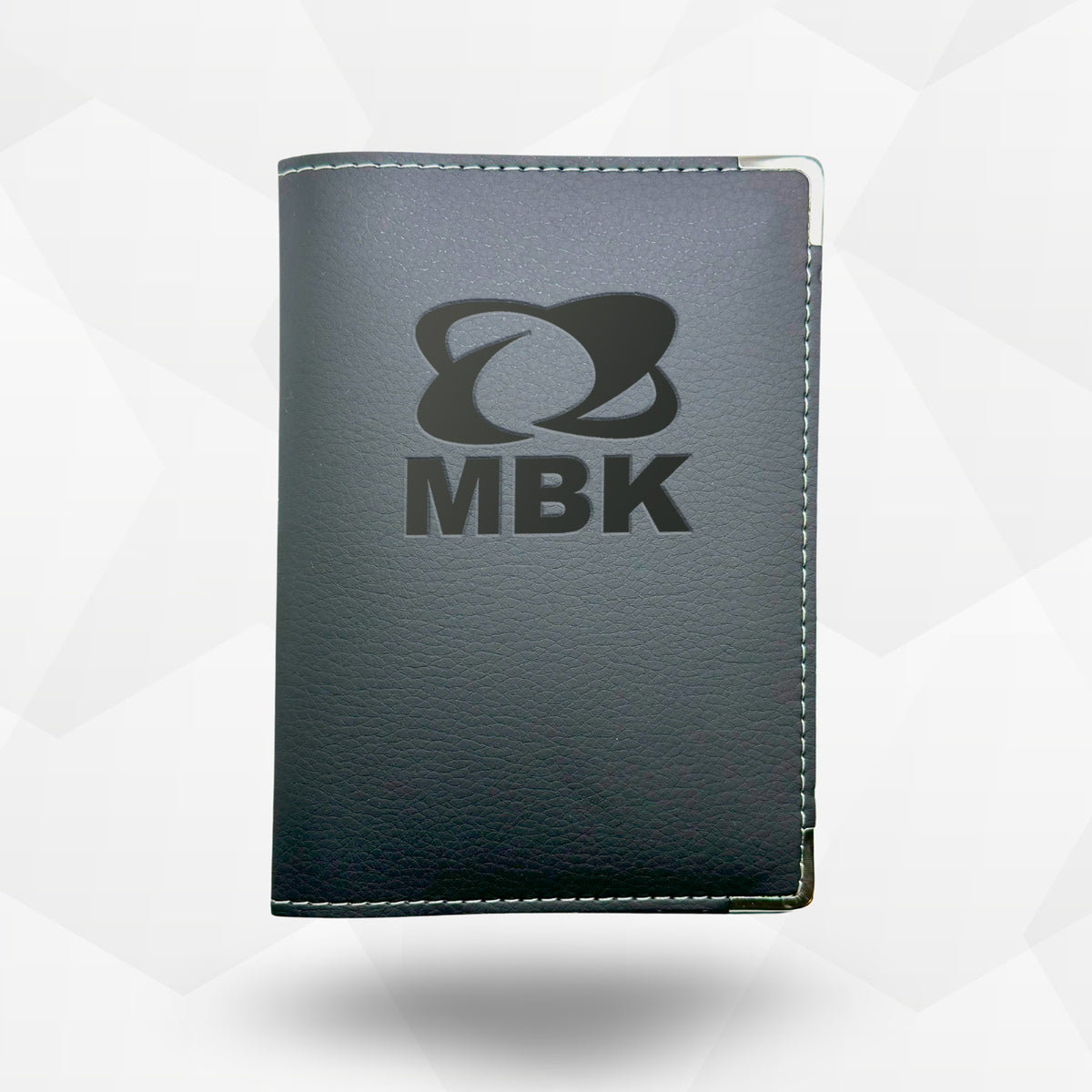 Porte carte grise MBK – étui simili cuir gravure laser Atelier Guillot