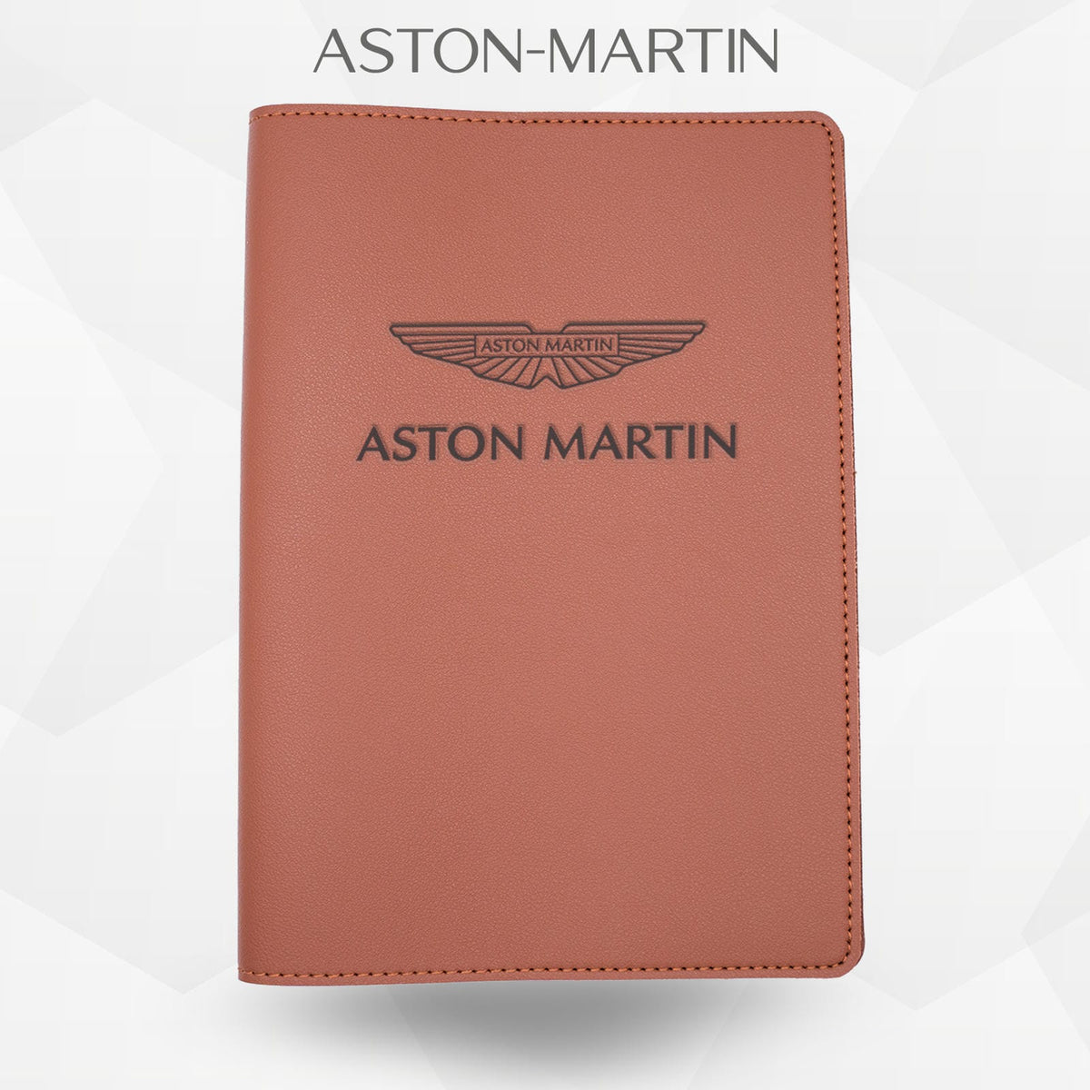 Porte-document voiture Aston Martin – simili cuir gravure laser Atelier Guillot