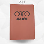 Porte-document voiture Audi – simili cuir gravure laser Atelier Guillot