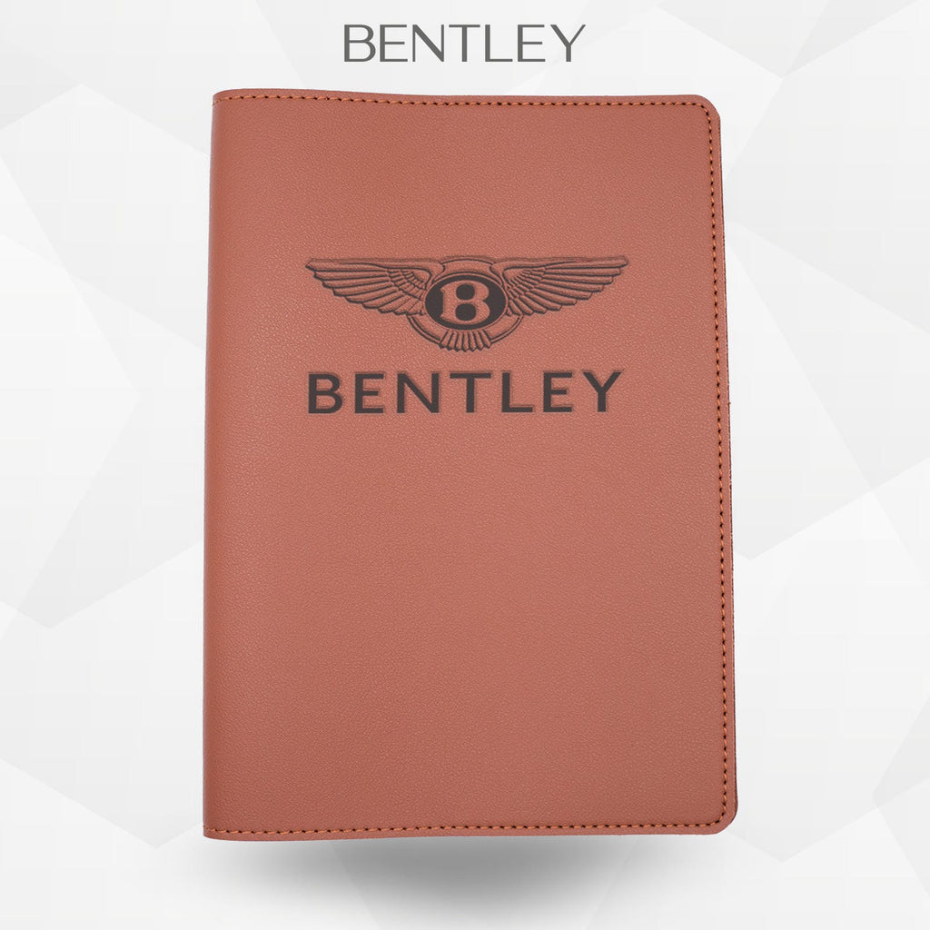 Porte-document voiture Bentley – simili cuir gravure laser Atelier Guillot