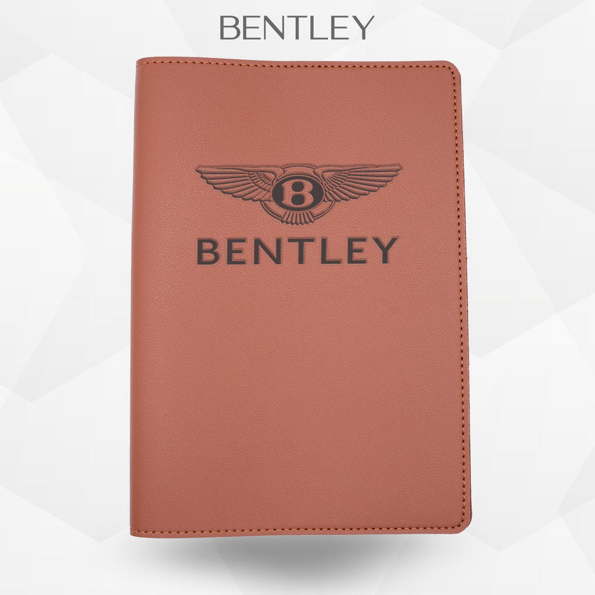 Porte-document voiture Bentley – simili cuir gravure laser Atelier Guillot