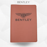 Porte-document voiture Bentley – simili cuir gravure laser Atelier Guillot