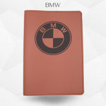 Porte-document voiture BMW – simili cuir gravure laser Atelier Guillot