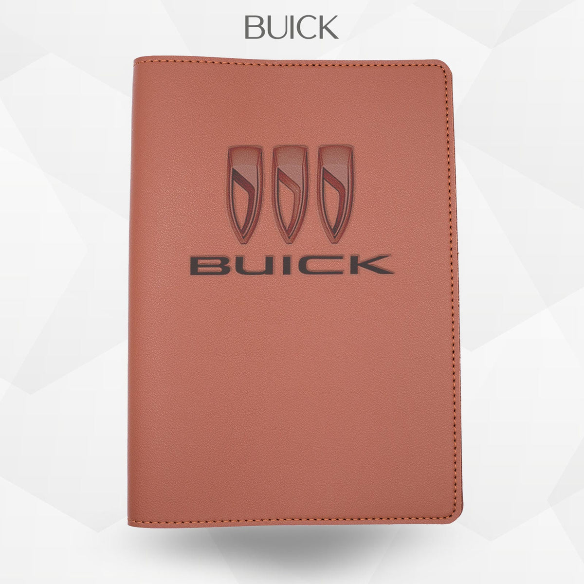 Porte-document voiture Buick – simili cuir gravure laser Atelier Guillot