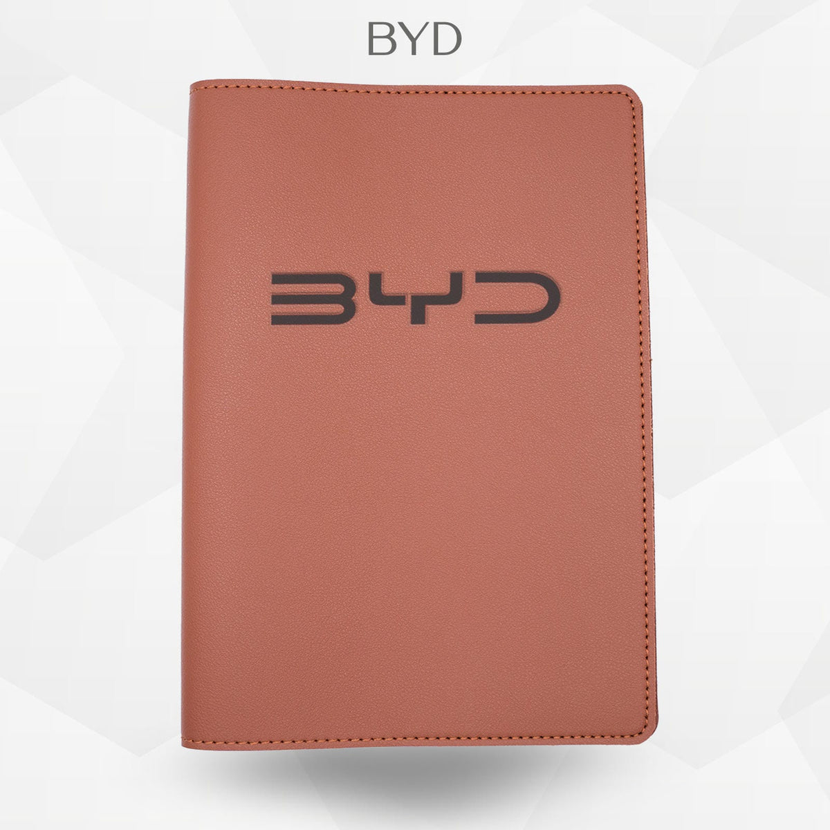 Porte-document voiture BYD – simili cuir gravure laser Atelier Guillot
