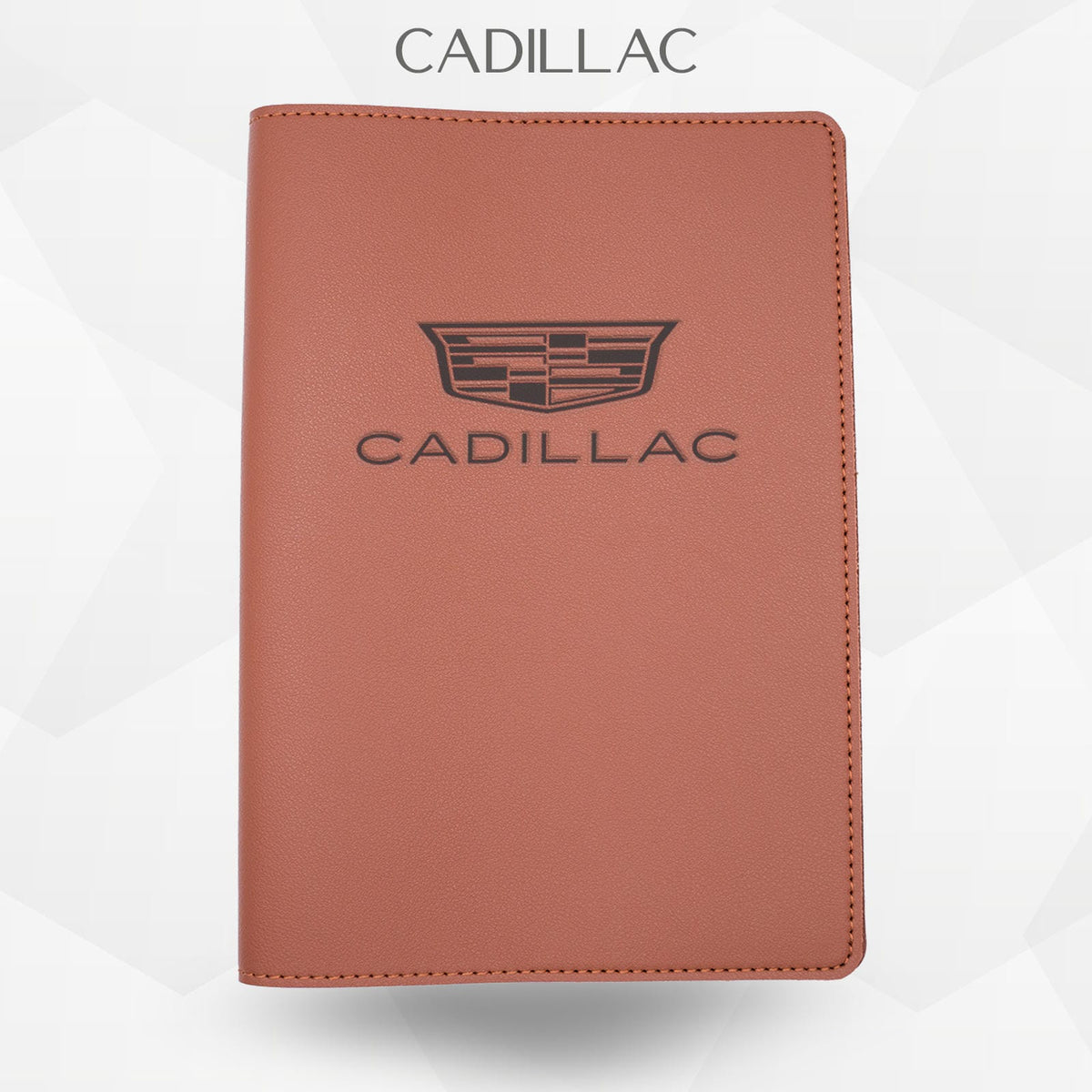 Porte-document voiture Cadillac – simili cuir gravure laser Atelier Guillot