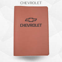 Porte-document voiture Chevrolet – simili cuir gravure laser Atelier Guillot