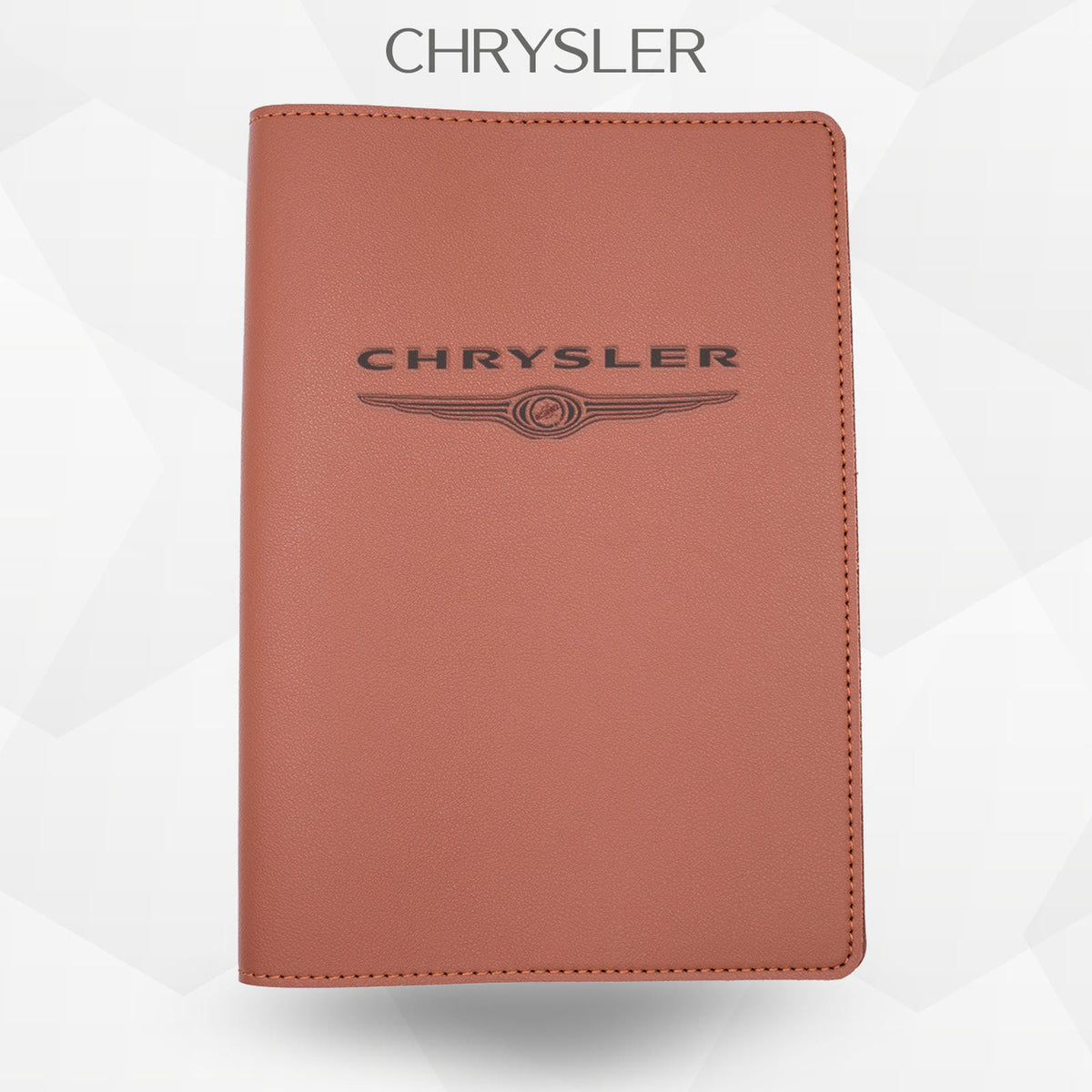 Porte-document voiture Chrysler – simili cuir gravure laser Atelier Guillot