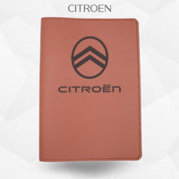Porte-document voiture Citroën – simili cuir gravure laser Atelier Guillot