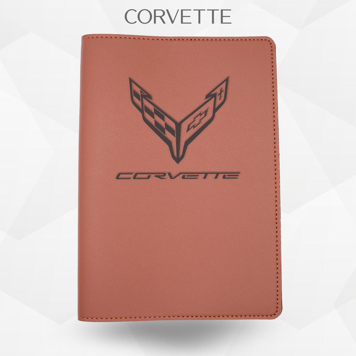 Porte-document voiture Corvette – simili cuir gravure laser Atelier Guillot