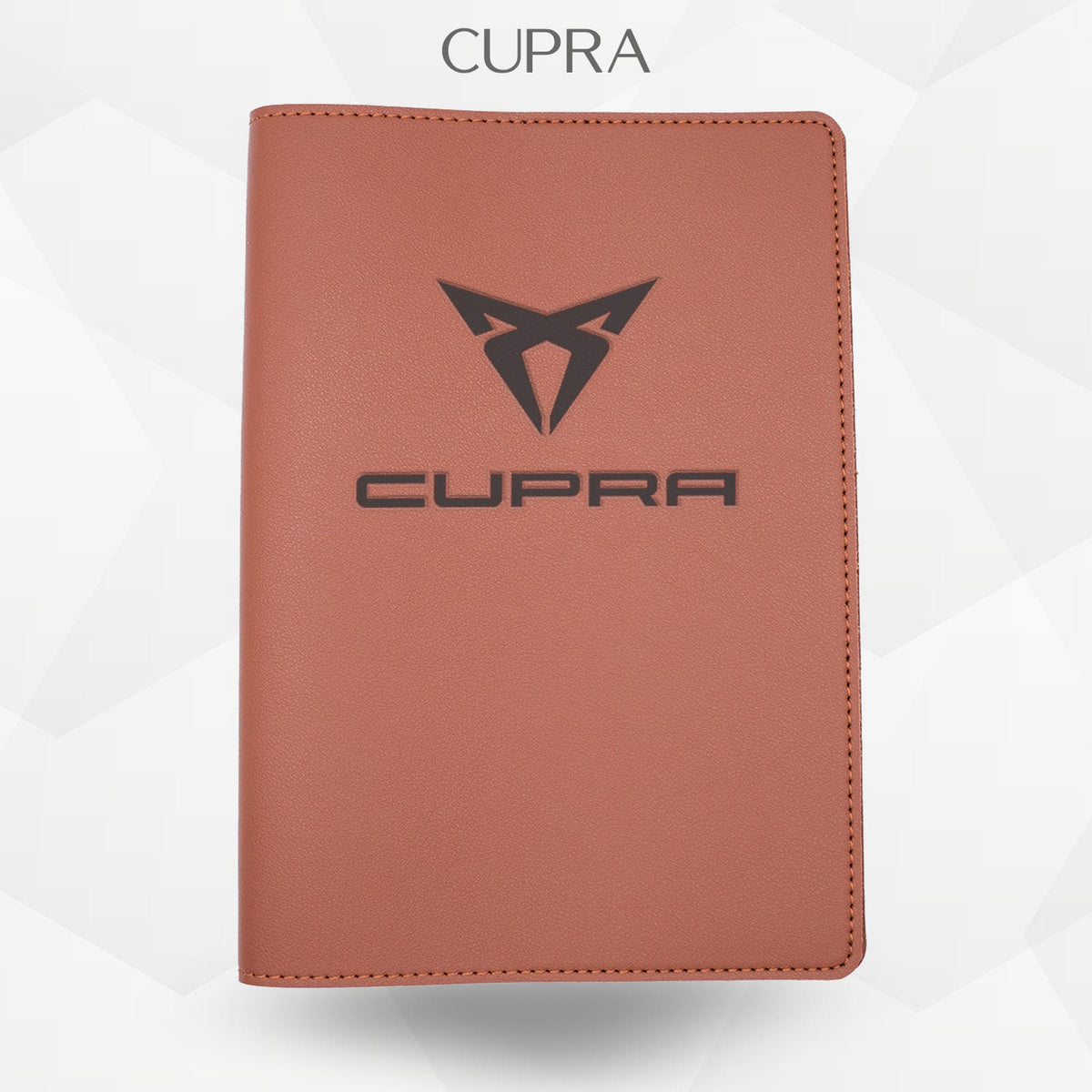 Porte-document voiture Cupra – simili cuir gravure laser Atelier Guillot