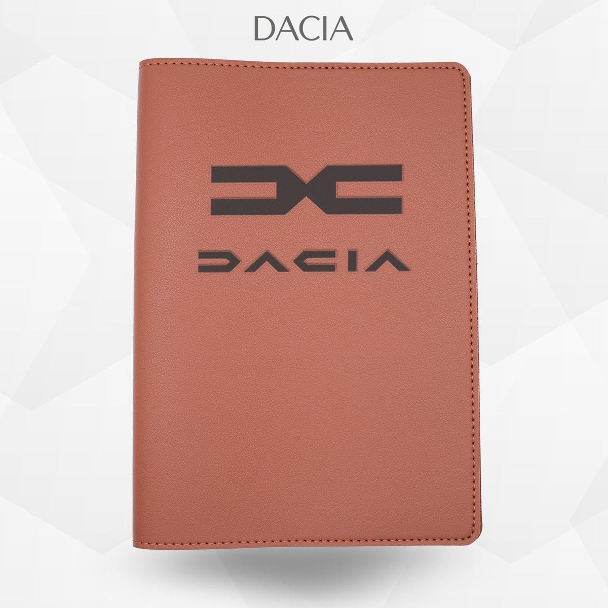 Porte-document voiture Dacia – simili cuir gravure laser Atelier Guillot