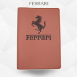 Porte-document voiture Ferrari – simili cuir gravure laser Atelier Guillot